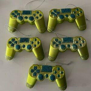 Rare Ornament PlayStation PS1 Controllers Set Of 5
